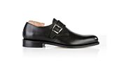 Chaussures cuir homme avec boucle Noir - BLOOMINGDALE SILVER PATIN
