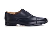 Richelieu homme Noir - semelle cuir avec patin - LENNOX PATIN