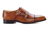 Chaussures homme double boucle Gold Patiné - CHEDINGTON