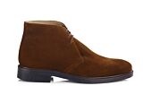 Low boots homme Velours Havane - GREENWICH GOMME CITY II