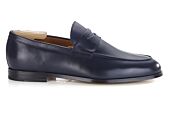 Mocassin pour Homme cuir Navy Patiné - DERYBROOK