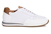Sneakers homme - Cuir et Mesh Blanc - NIRRANDA II