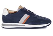 Sneakers homme Velours Marine et Blanc - KEILIRA