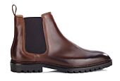 Chelsea boots homme Chocolat Patiné  - WALTERSTON GOMME