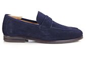 Mocassin homme Velours Marine - Semelle Gomme - DERVIO II GOMME