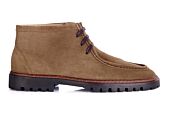 Derby boots Homme - Velours Havane - COLNEY HIGH GOMME
