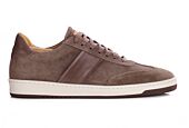 Sneakers cuir homme - Velours Taupe et Marron - NANGKITA