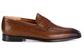 Mocassin homme cognac patiné en veau - CANNERO