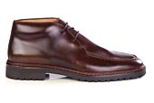 Boot homme en cuir pull-up chocolat - MINNEOLA