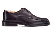 Derby homme en cuir grainé chocolat - HUTTON GOMME
