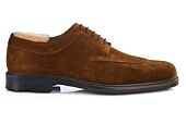 Derbies homme Velours Havane semelle gomme - KENT GOMME COUNTRY