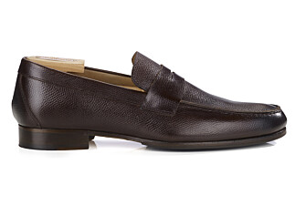 Mocassin homme cuir Chocolat Grainé  - DAVIES