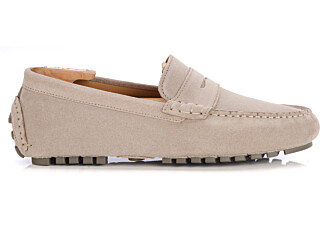 Mocassin Homme - Velours Greige - FERGUSON