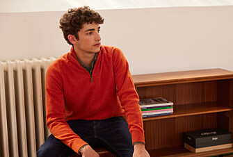 Pull homme laine col zippé Ambre - KENNETH
