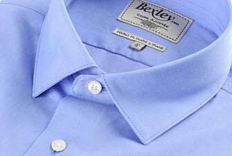 Chemise bleue 100% coton - Col français - MAXIME CLASSIC