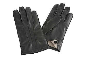 Gants homme en cuir d'agneau Noir