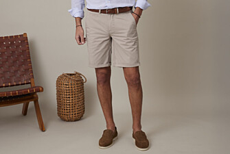 Bermuda chino homme Greige Foncé - BARRY
