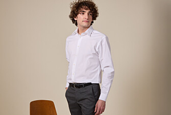 Chemise blanche en coton double fil - ALBERT CLASSIC