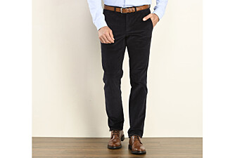 Pantalon chino velours côtelé homme Navy Foncé - NORMAN