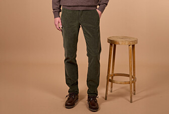 Pantalon chino homme olive en velours côtelé - NORMAN