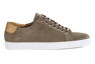 Sneakers cuir homme - Velours Kaki - INGLEWOOD