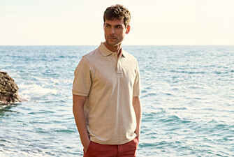 Polo homme Beige Chiné - Finition Lavée - GARETH