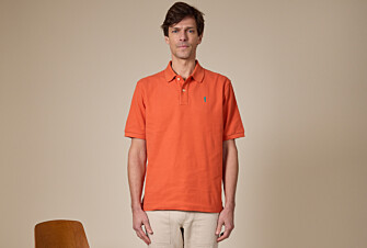 Polo homme Orange Foncé - Finition Lavée - GARETH