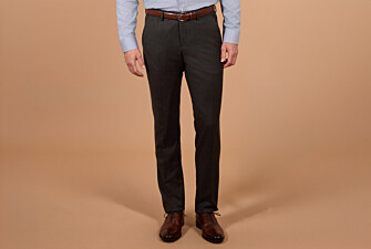 Pantalon de costume homme vert foncé chiné en laine Super 120's - LAZARE