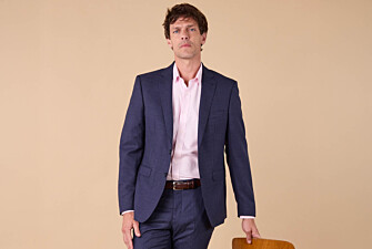 Veste de costume homme Bleu Foncé Chiné - LAZARE