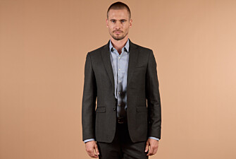 Veste de costume homme vert foncé chiné en laine Super 120's - LAZARE