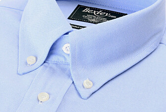 Chemise bleu ciel coton - Col américain - TOMMY