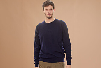 Pull homme laine col rond Navy - CONAN