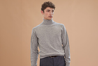 Pull laine homme col roulé Gris Chiné - EMERIC