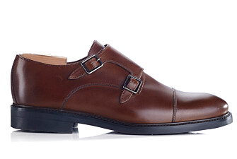 Chaussures homme double boucle Châtaigne Patiné - LINDSEY GOMME CITY