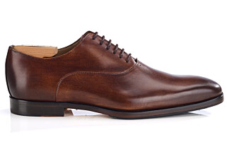 Richelieu homme cognac patiné en cuir - TREMEZZO PATIN