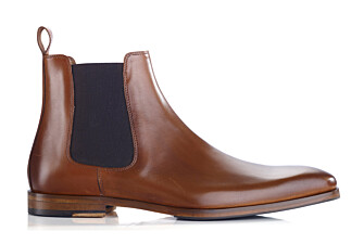 Chelsea boots cuir homme Cognac patiné - BERGAME PATIN