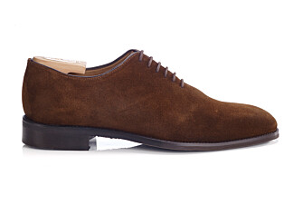 Richelieu homme Velours Havane - PETER PATIN