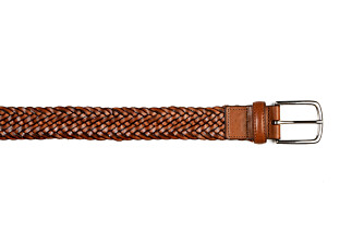 Ceinture en cuir tressée homme Gold Patiné - NORTHGATE SILVER