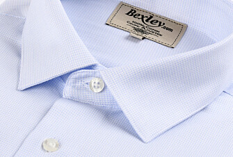Chemise blanche coton popeline tramée - FIACRE