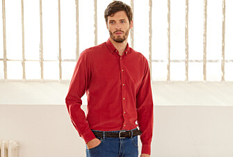 Chemise en velours Corail Foncé - WAYNE