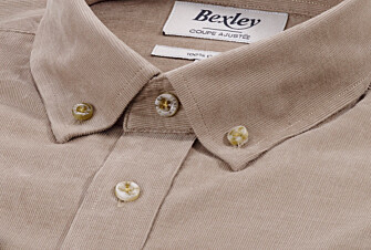 Chemise en velours Taupe Clair - WAYNE