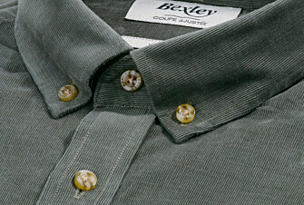 Chemise en velours Vert Tilleul - WAYNE