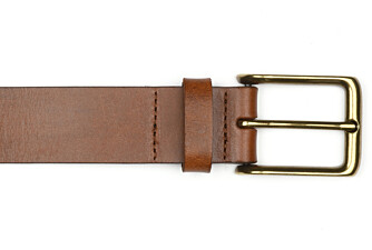 Ceinture en cuir homme Châtaigne Patiné - WESTWOOD II