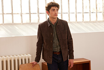 Veste cuir daim Brun - FAUSTIN
