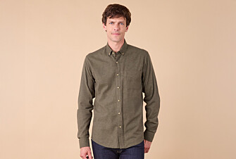 Chemise flanelle Vert Foncé - Poche poitrine - ALEXANDER