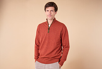 Pull col zippé homme laine Epice Chiné - KEITHY