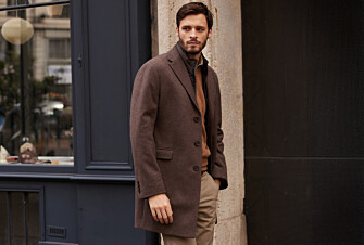 Manteau homme laine & cachemire hiver Chocolat - HONORÉ II