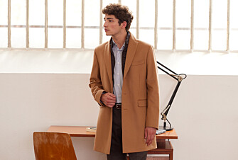 Manteau homme laine & cachemire hiver Camel - HONORÉ II