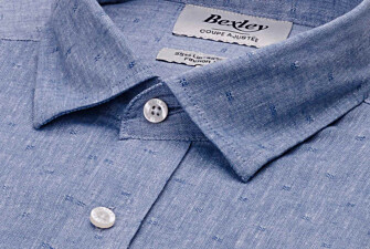 Chemise Homme Chambray Bleu à Motif - SILBERT