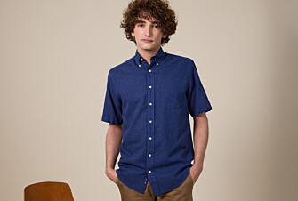 Chemise coton/lin  Indigo - Coupe confort - COLTEN MC